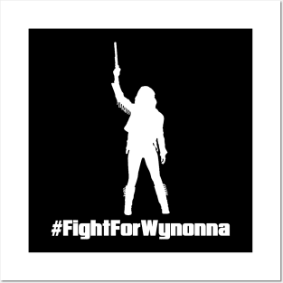 Fight For Wynonna Earp Silhouette - White Posters and Art